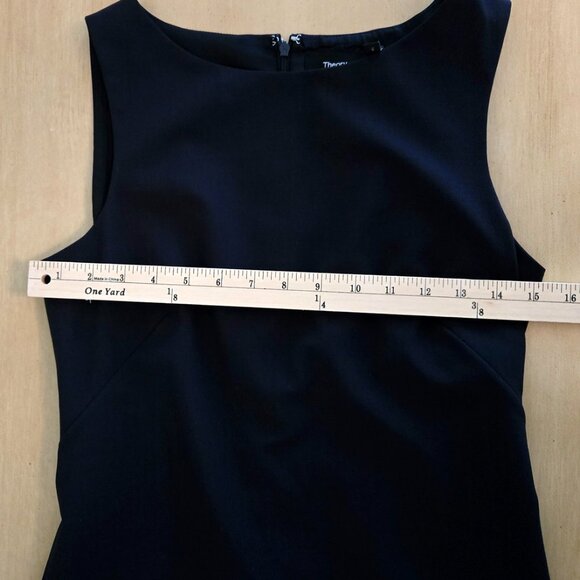 Theory Classic Black Mini Sleeveless Dress Size 4 - Picture 9 of 12